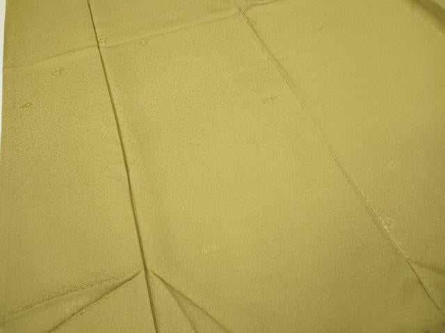 平和屋着物●上質な色無地 草木染 舞花地紋 木蘭色 正絹 逸品 CABJ6476ut