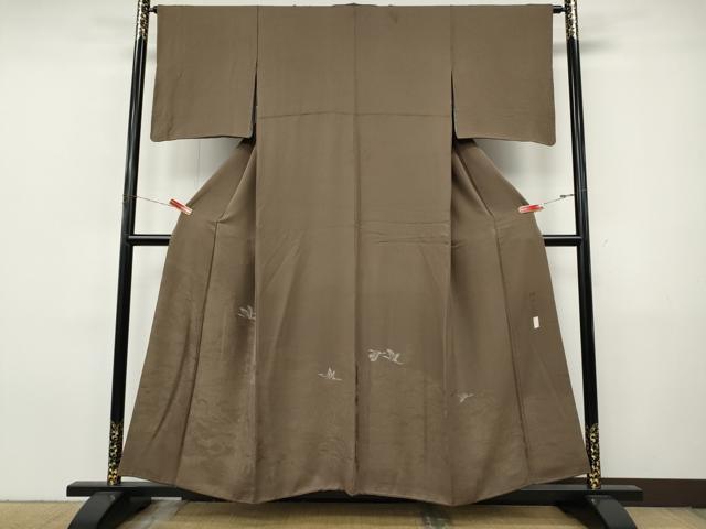 平和屋着物●本加賀友禅作家 押田正義監修 色留袖 飛鶴御所車花地紋 憲法色 正絹 逸品 CABJ6483ut
