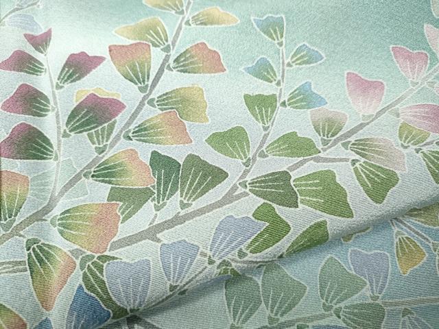 平和屋着物●訪問着 友禅 作家物 枝花文 暈し染め 正絹 逸品 CABJ6487ut