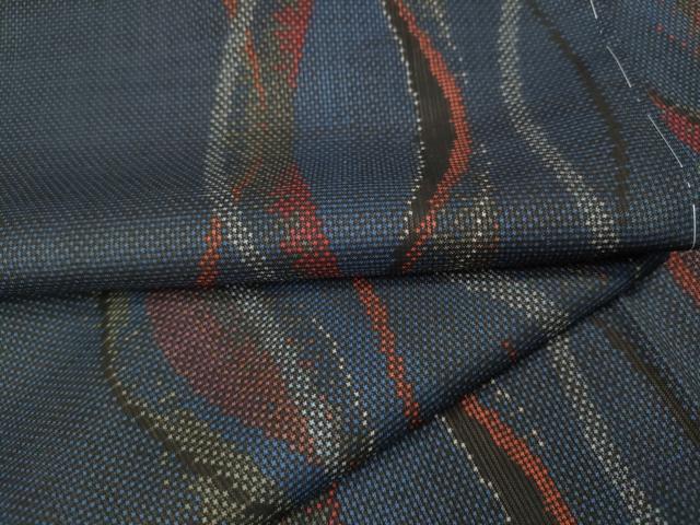 平和屋着物●本場大島紬 7マルキ 立涌文 正絹 逸品 未使用 CABJ6497ut