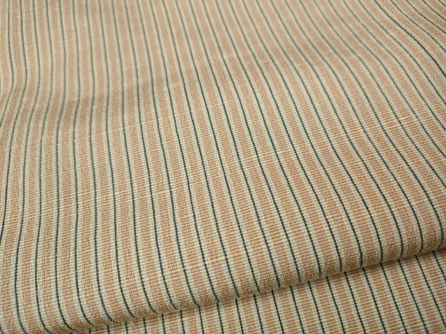 平和屋着物●上質な紬 縞 正絹 逸品 未使用 CABJ6501ut
