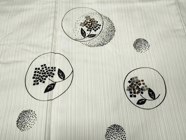 平和屋着物●訪問着 本場縞大島紬 花丸文 金彩 正絹 逸品 CABJ6508ut