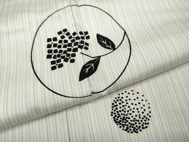平和屋着物●訪問着 本場縞大島紬 花丸文 金彩 正絹 逸品 CABJ6508ut