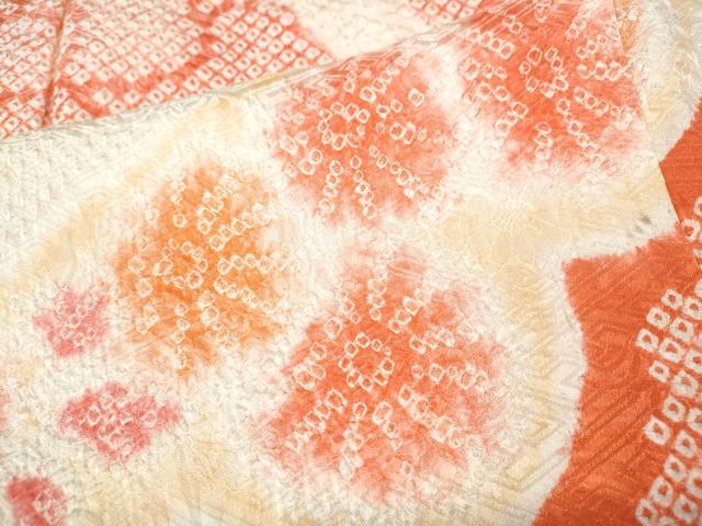 平和屋着物●豪華振袖 総絞り 菱花文 正絹 逸品 CABJ6525ut