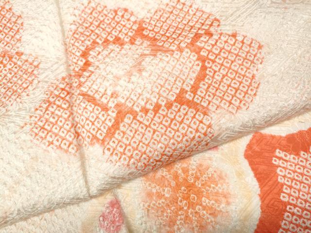 平和屋着物●豪華振袖 総絞り 菱花文 正絹 逸品 CABJ6525ut