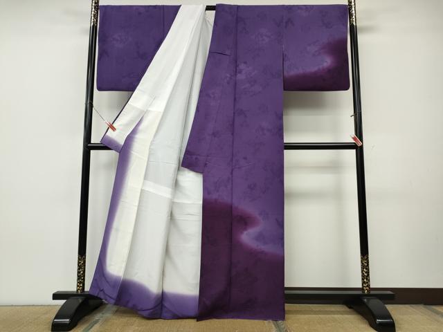平和屋着物●訪問着 霞文 風景草木地紋 暈し染め 正絹 逸品 CABJ6536ut