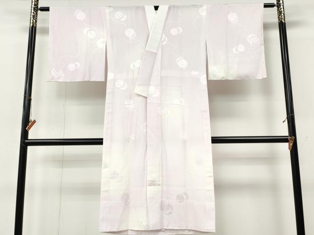 平和屋着物●長襦袢 無双仕立て 花鞠地紋 暈し染め 正絹 逸品 CABJ6538ut