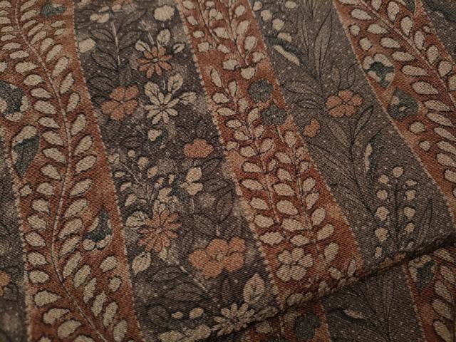 平和屋着物●上質な小紋 草花間道 正絹 逸品 CABJ6557ut