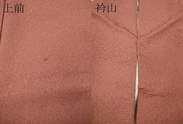 平和屋着物●上質な色無地 紋意匠 薄紅色 正絹 逸品 CABJ6558ut