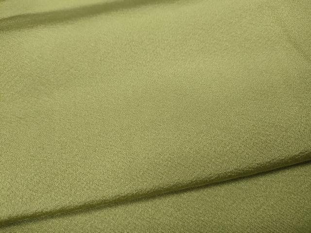 平和屋着物●上質な色無地 抹茶色 正絹 逸品 未使用 CABJ6570ut