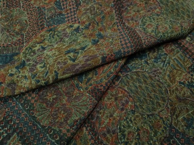 平和屋着物●上質な小紋 陶器更紗花鳥文 鈴乃屋扱い 正絹 逸品 CABJ6572ut