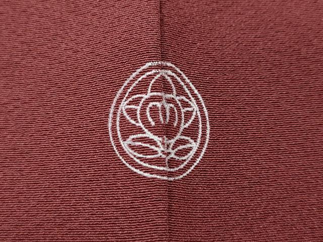 平和屋着物●上質な色無地 葡萄茶色 正絹 逸品 CABJ6577ut