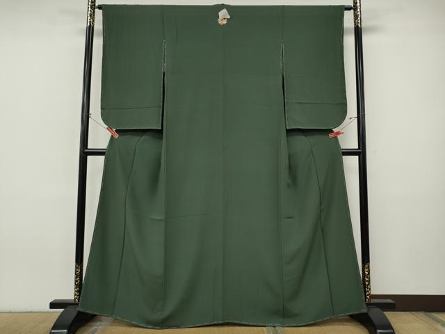 平和屋着物●上質な色無地 仙斎茶色 正絹 逸品 未使用 CABJ6579ut