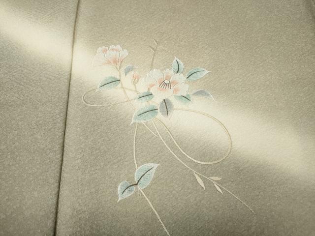 平和屋着物●訪問着 総刺繍 枝花文 暈し染め 正絹 逸品 CABJ6597ut