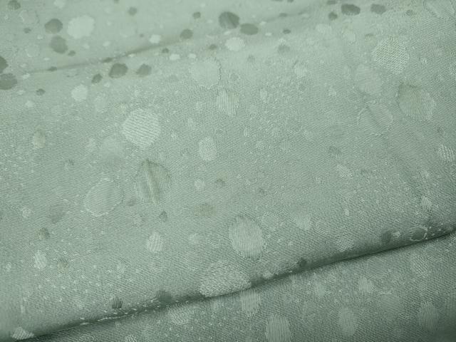 平和屋着物●上質な色無地 大小丸地紋 青磁鼠色 正絹 逸品 CABJ6620ut
