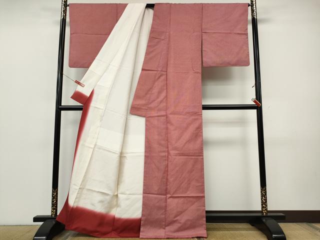 平和屋着物●江戸小紋 本場染大島紬 角通し 正絹 逸品 CABJ6622ut