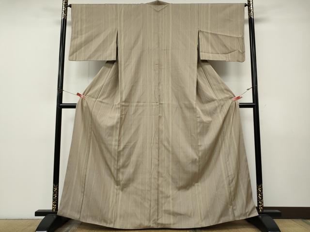 平和屋着物●江戸小紋 竹万筋 正絹 逸品 CABJ6642ut