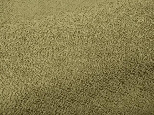 平和屋着物●上質な色無地 蜀江地紋 利休茶色 正絹 逸品 CABJ6661ut