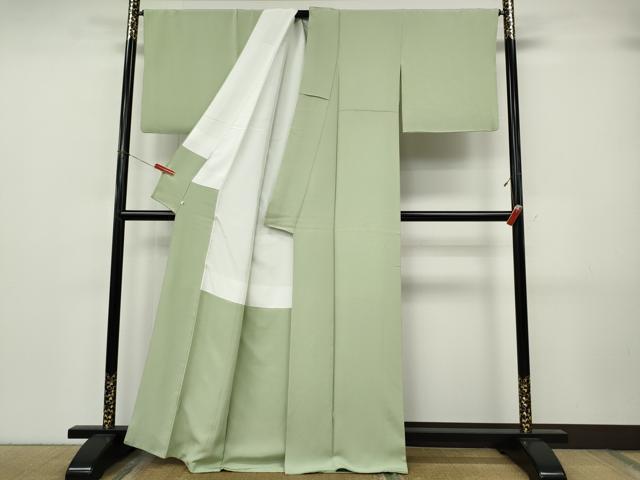 平和屋着物●上質な色無地 夏虫色 正絹 逸品 CABJ6718ut