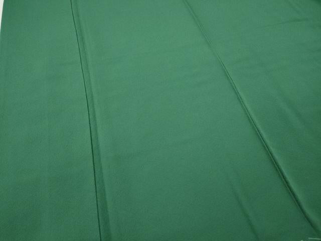 平和屋着物●上質な色無地 木賊色 正絹 逸品 未使用 CABJ6721ut