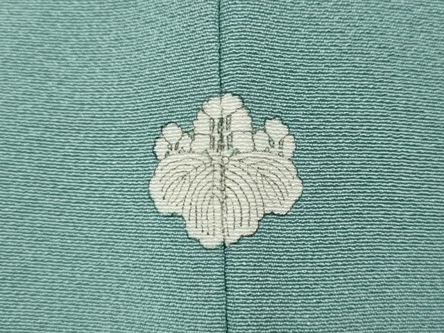 平和屋着物●上質な色無地 千草色 正絹 逸品 CABJ6722ut