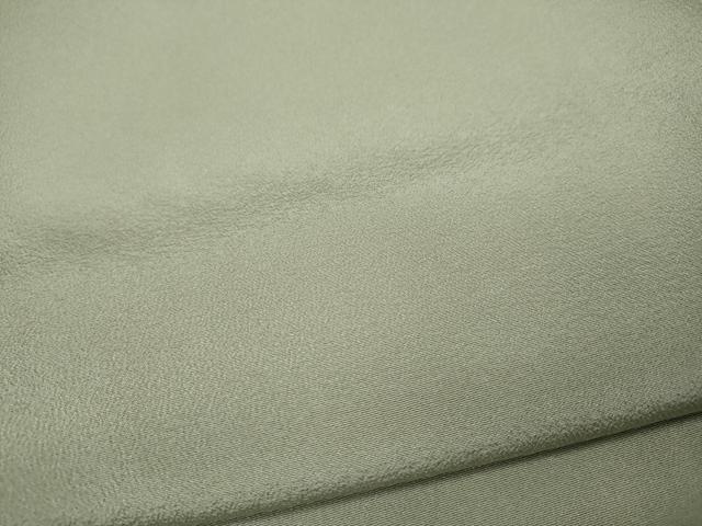 平和屋着物●上質な色無地 灰黄緑色 正絹 逸品 未使用 CABJ6756ut