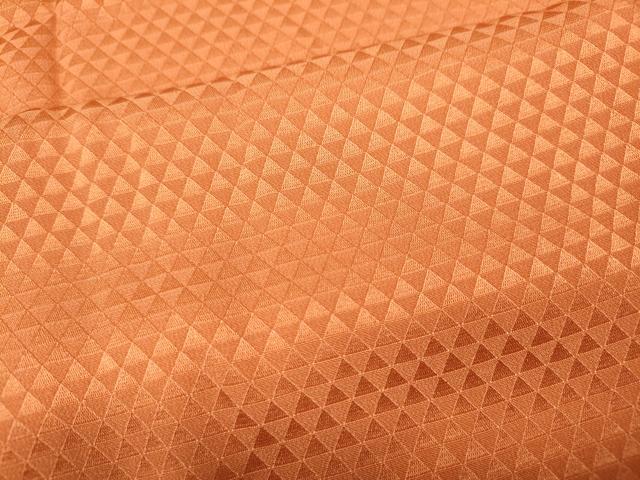 平和屋着物●長襦袢 無双仕立て 鱗地紋 黄丹色 やまと誂製 半衿刺繍 正絹 逸品 CABJ6789ut