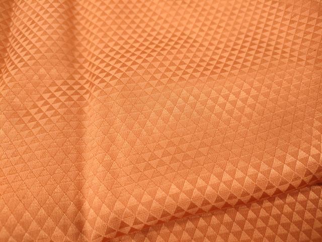 平和屋着物●長襦袢 無双仕立て 鱗地紋 黄丹色 やまと誂製 半衿刺繍 正絹 逸品 CABJ6789ut