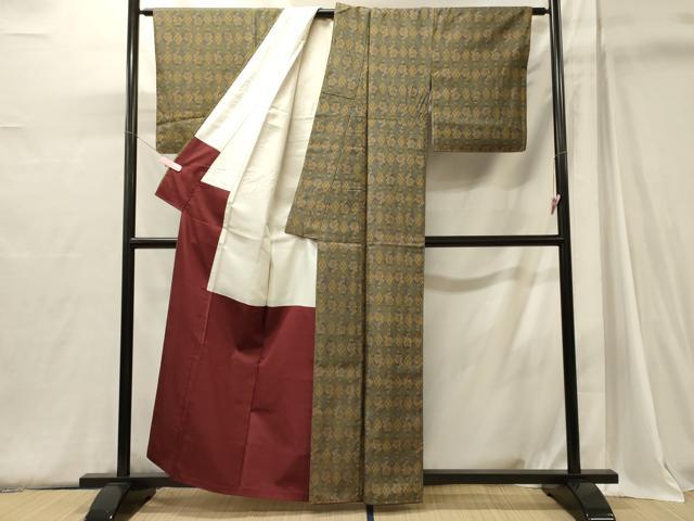 平和屋着物■本場染大島紬 有栖川文様 正絹 逸品 CABJ6868oy