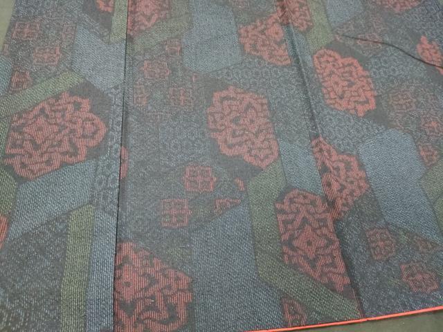 平和屋着物■上質な紬 吉祥正倉院花文 正絹 逸品 CABJ6872oy