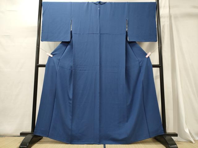 平和屋着物■上質な色無地 杜若色 正絹 逸品 CABJ6876oy