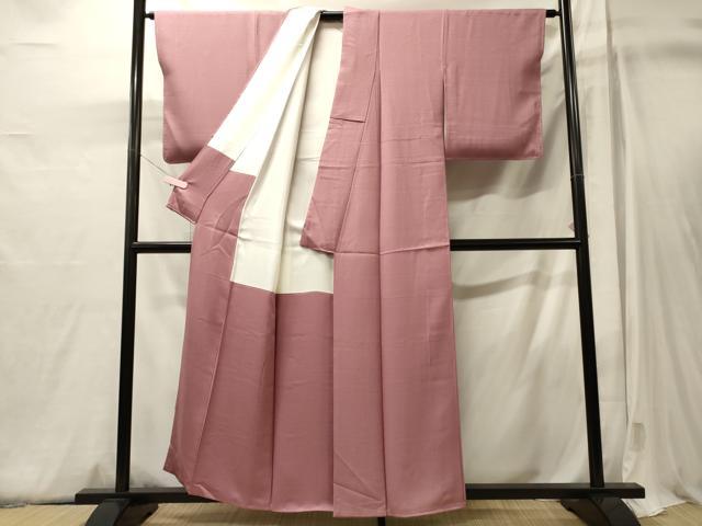 平和屋着物■上質な色無地 匂雅 薄紅梅色 正絹 逸品 未使用 CABJ6891oy