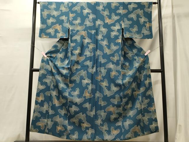 平和屋着物■上質な小紋 舞蝶文 正絹 逸品 CABJ6893oy