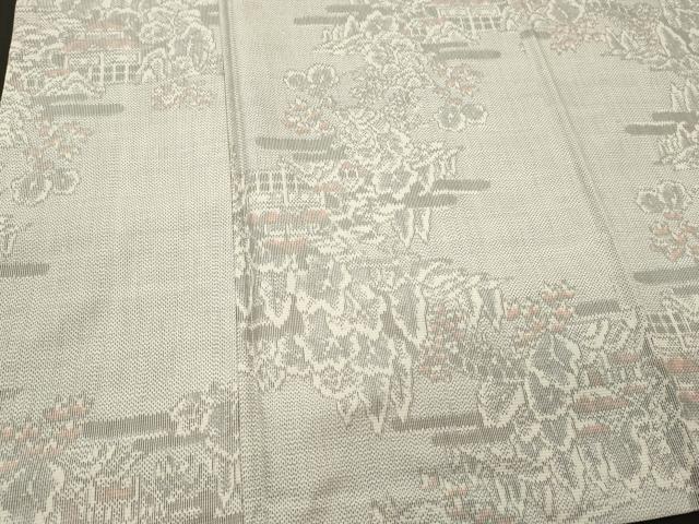 平和屋着物■上質な紬 風景草木文 正絹 逸品 CABJ6899oy