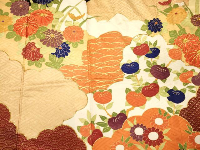 平和屋着物■豪華振袖 駒刺繍 雲取り花文 金彩 正絹 逸品 CABJ6906oy