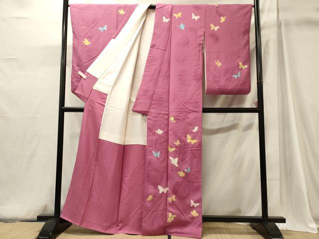 平和屋着物■訪問着 舞蝶文 金彩 正絹 逸品 CABJ6909oy
