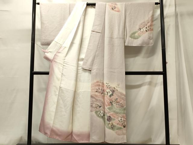 平和屋着物■訪問着 手描き 辻が花 暈し染め 正絹 逸品 CABJ6919oy