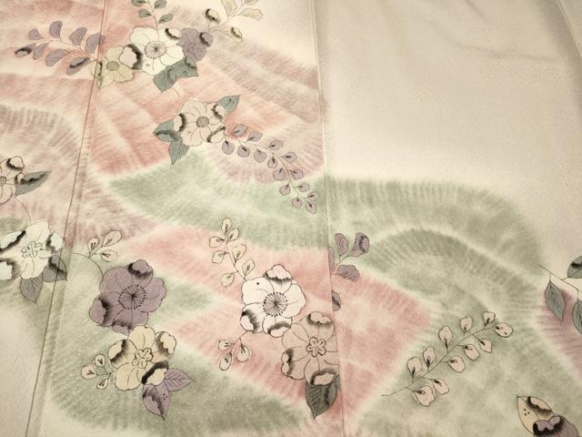 平和屋着物■訪問着 手描き 辻が花 暈し染め 正絹 逸品 CABJ6919oy