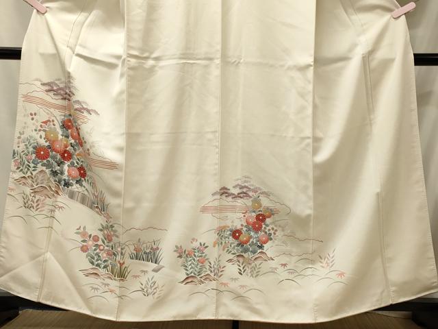 平和屋着物■訪問着 草華松文 正絹 逸品 CABJ6929oy
