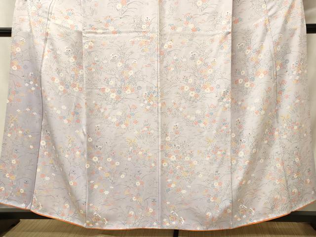 平和屋着物■訪問着 草花文 暈し染め 正絹 逸品 CABJ6930oy