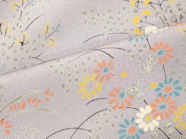 平和屋着物■訪問着 草花文 暈し染め 正絹 逸品 CABJ6930oy