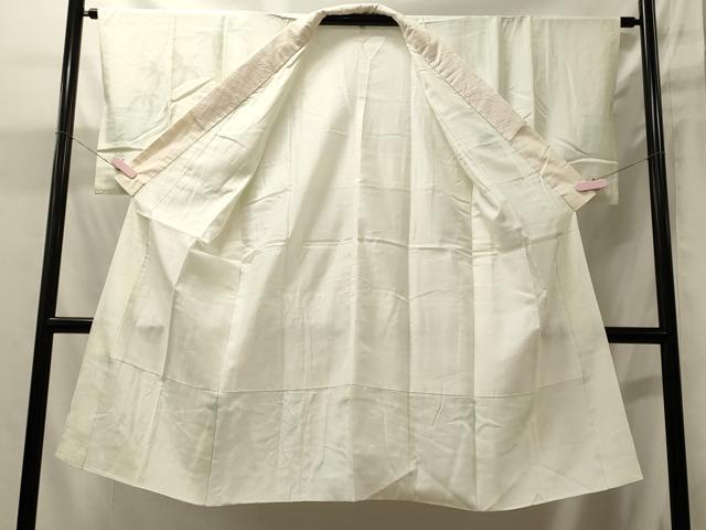 平和屋着物■長襦袢 袷 笹の葉地紋 正絹 逸品 未使用 CABJ6941oy