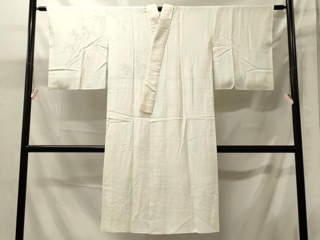 平和屋着物■長襦袢 袷 笹の葉地紋 正絹 逸品 未使用 CABJ6941oy