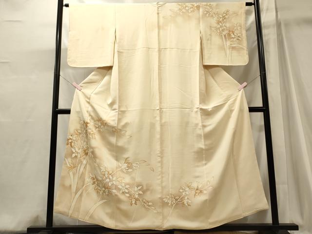 平和屋着物■訪問着 草花文 暈し染め 金彩 正絹 逸品 CABJ6943oy