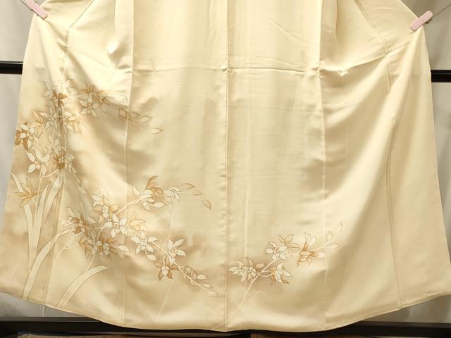 平和屋着物■訪問着 草花文 暈し染め 金彩 正絹 逸品 CABJ6943oy