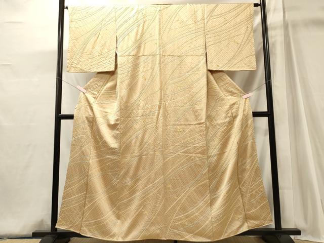 平和屋着物■上質な小紋 総絞り 流線文 正絹 逸品 CABJ6947oy