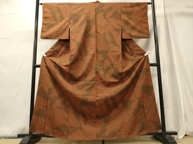 平和屋着物■上質な小紋 抽象文様 正絹 逸品 CABJ6948oy