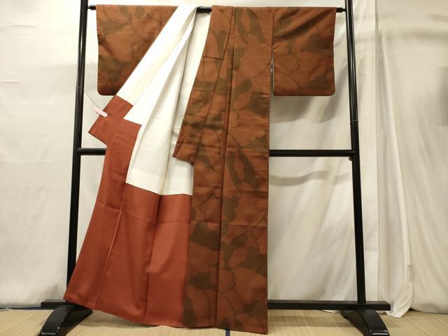 平和屋着物■上質な小紋 抽象文様 正絹 逸品 CABJ6948oy