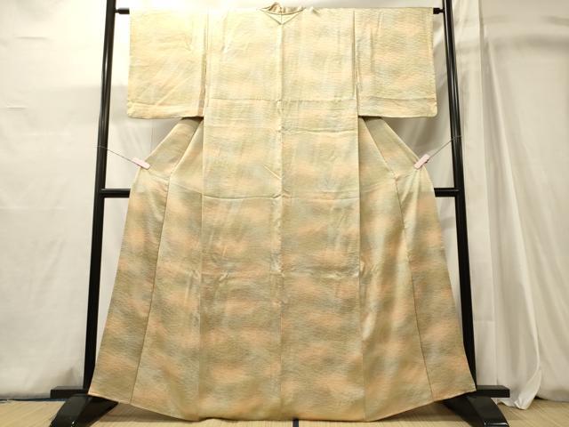 平和屋着物■上質な小紋 流線文 暈し染め 正絹 逸品 CABJ6952oy