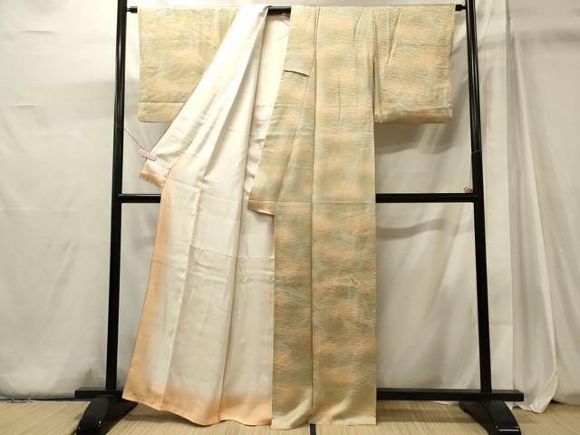 平和屋着物■上質な小紋 流線文 暈し染め 正絹 逸品 CABJ6952oy